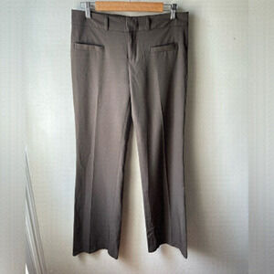 CLUB Monaco green/brown mid-rise wide leg trouser pant size 4